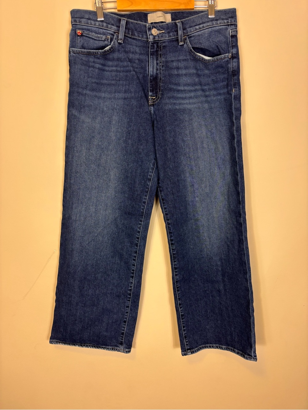 Hudson Jeans High Rise Women’s Cropped Wide Leg Jeans 32